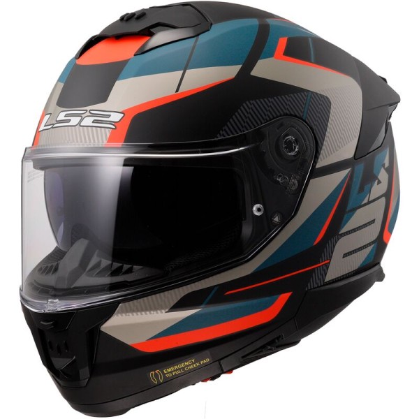 LS2 LS2 FF808 Stream II Road Helmet Matt Black/Blue